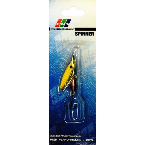 Рибальська блешня, обертова, EOS S0005В, вага 4г, колір GS461029